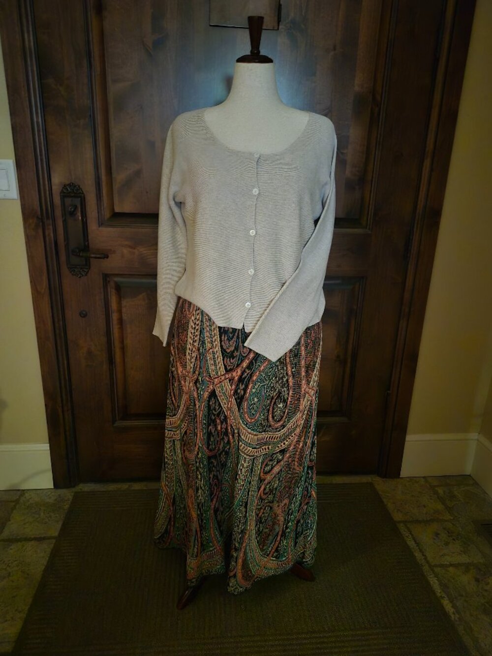 Fine gauge Pima cotton knit Cardigan